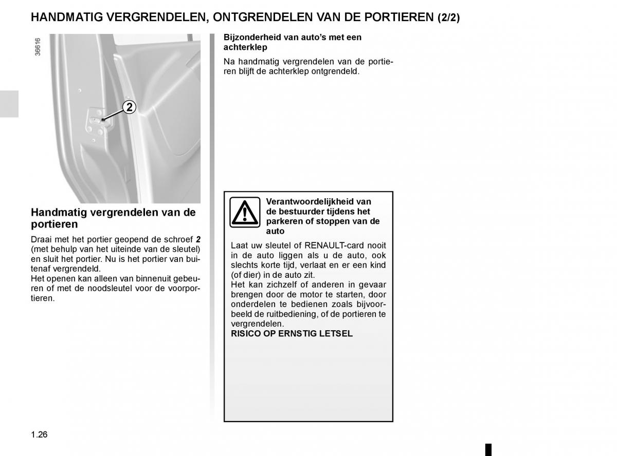 manual renault trafic renault trafic iii 3 handleiding / page 32