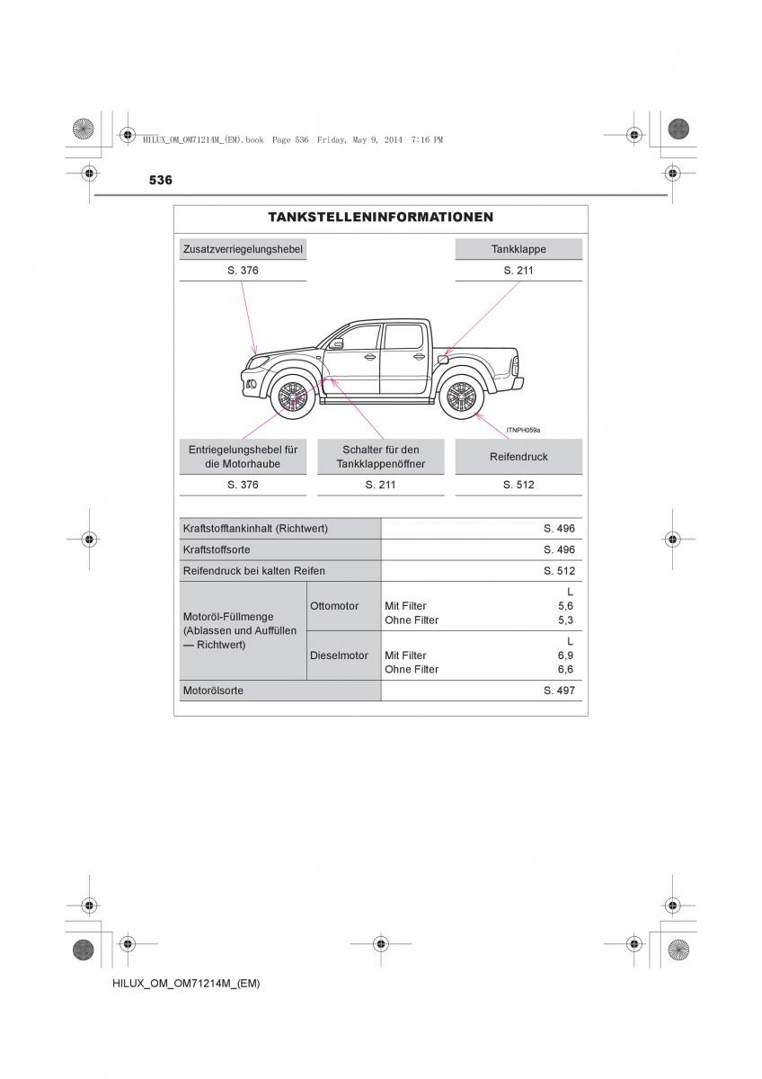 Toyota Hilux VII 7 Handbuch / page 536