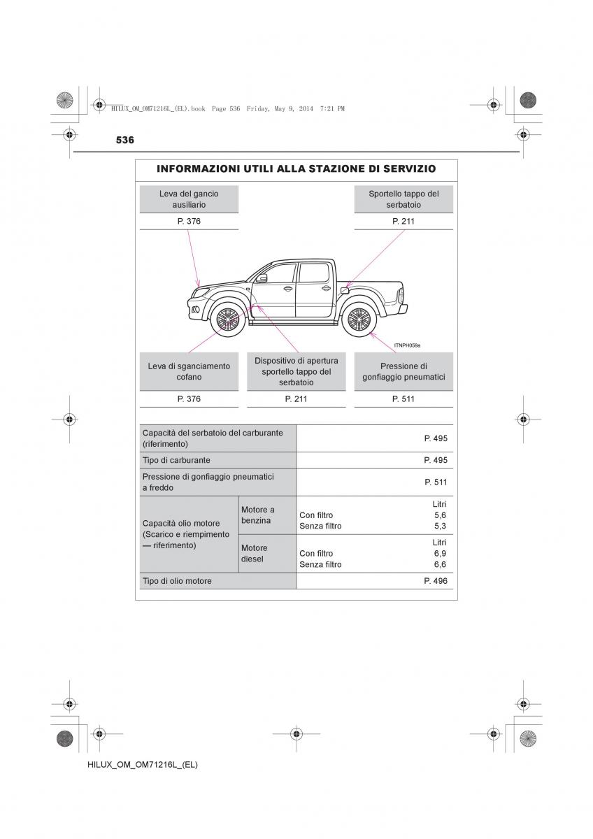 Toyota Hilux VII 7 manuale del proprietario / page 536