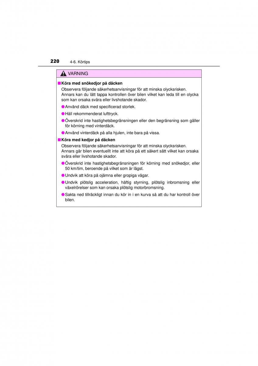 Toyota Hilux VII 7 instruktionsbok / page 220