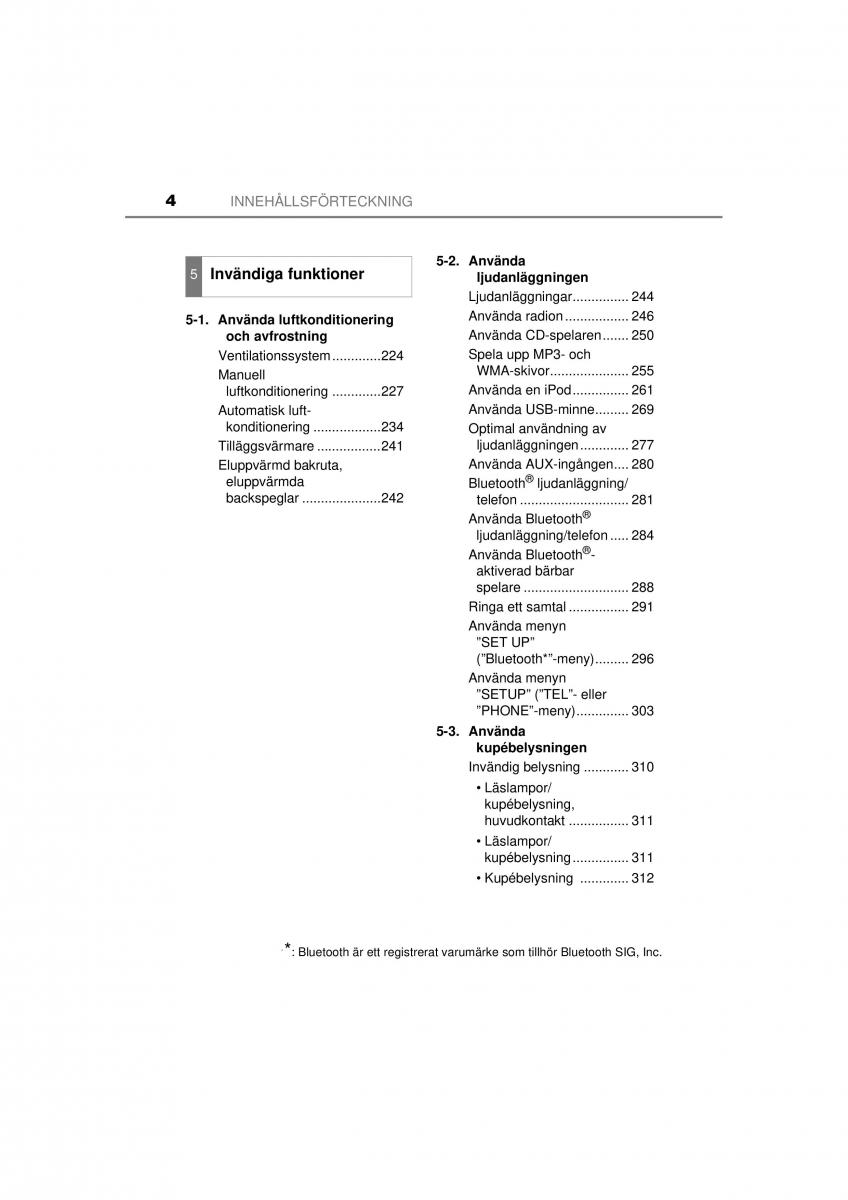 Toyota Hilux VII 7 instruktionsbok / page 4