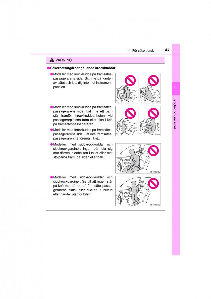 Toyota Hilux VII 7 instruktionsbok / page 47