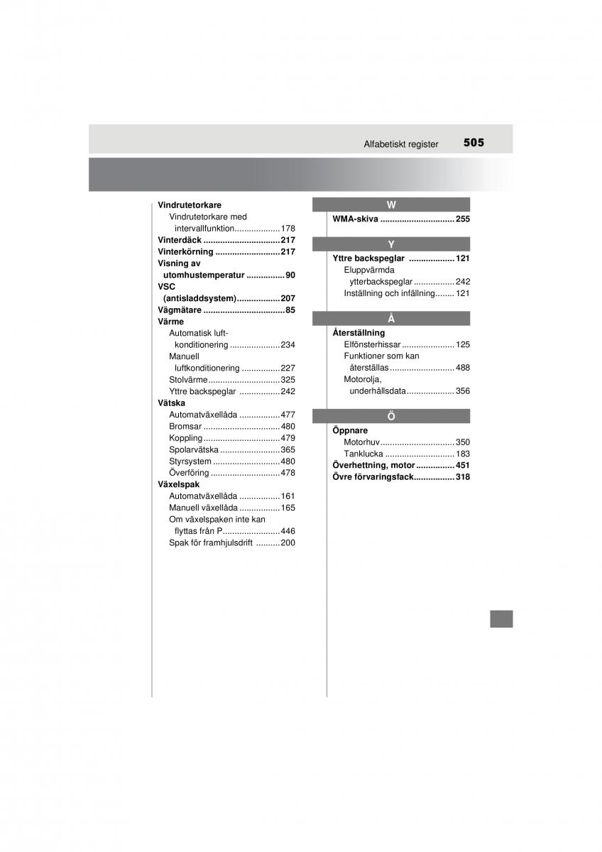 Toyota Hilux VII 7 instruktionsbok / page 505