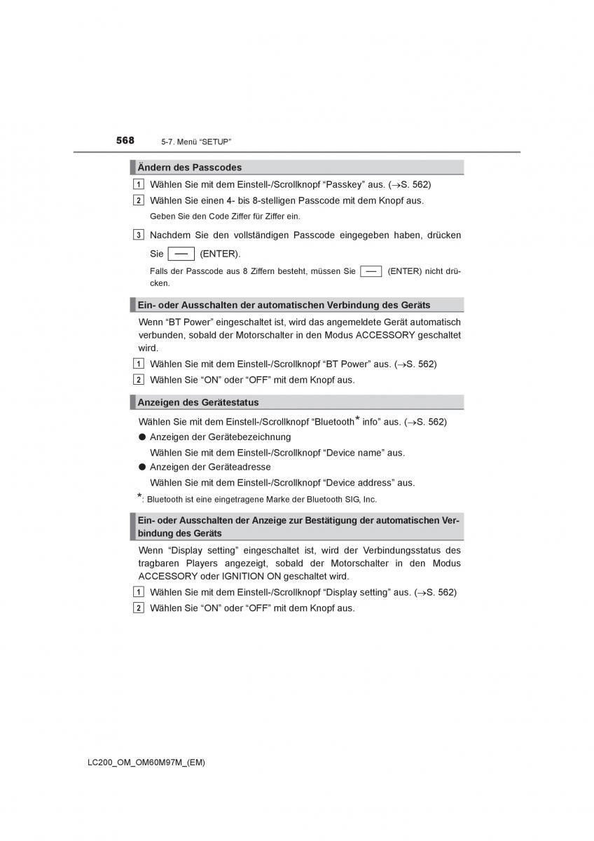 Toyota Land Cruiser J200 Handbuch / page 568
