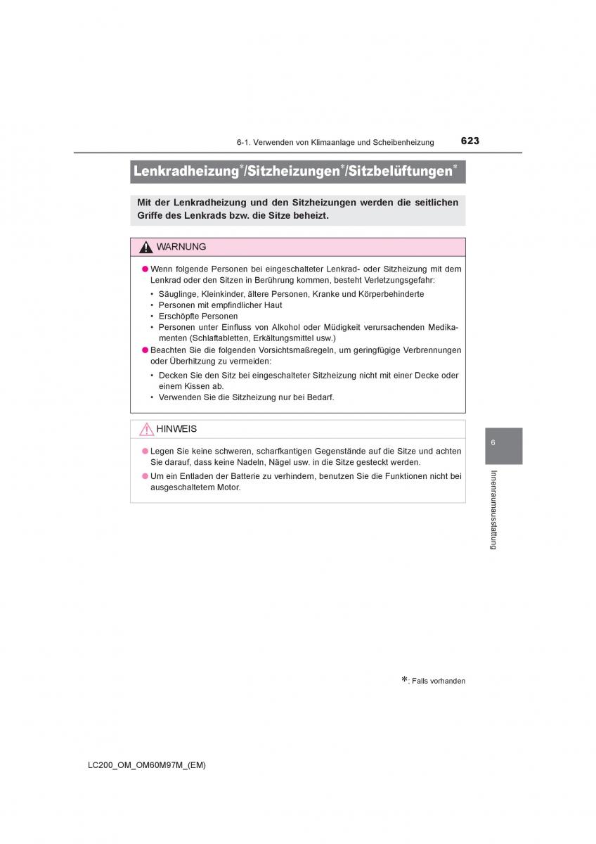 Toyota Land Cruiser J200 Handbuch / page 623