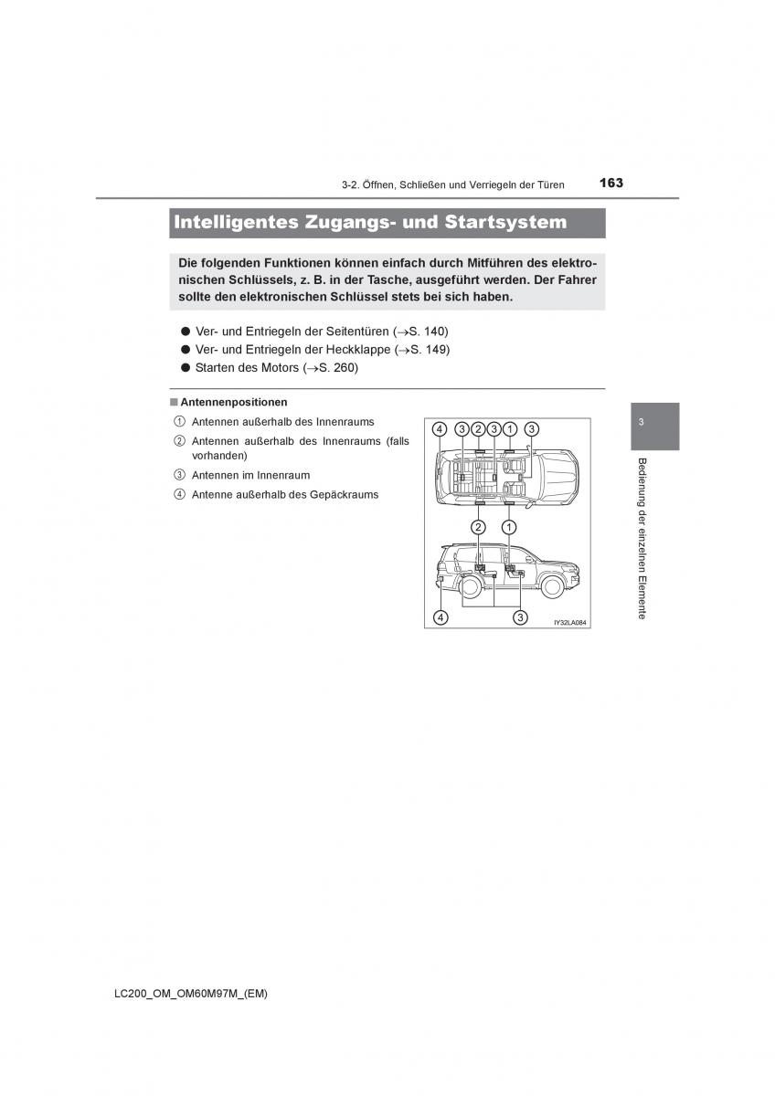 Toyota Land Cruiser J200 Handbuch / page 163