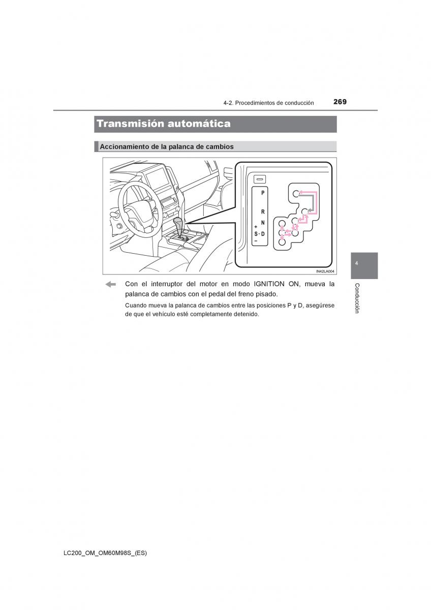 Toyota Land Cruiser J200 manual del propietario / page 269