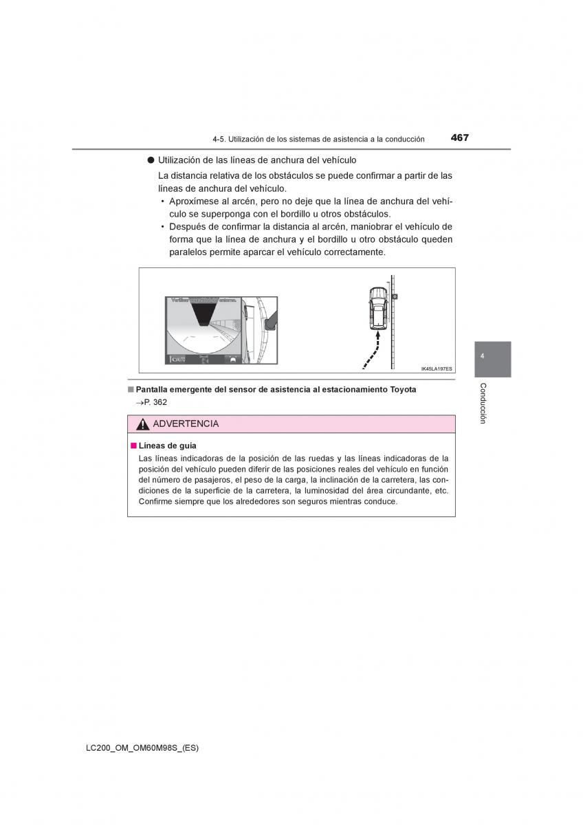 Toyota Land Cruiser J200 manual del propietario / page 467