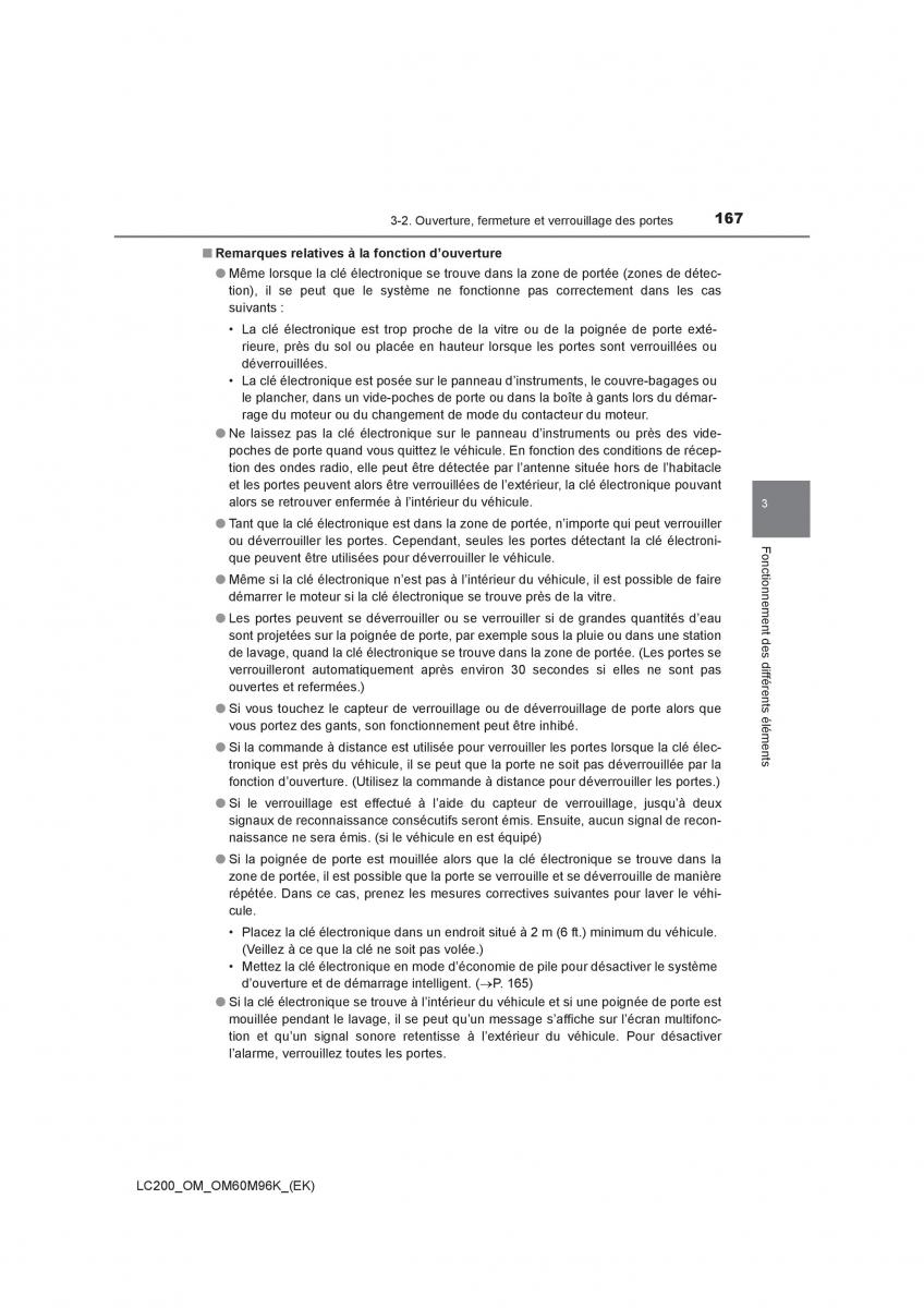 Toyota Land Cruiser J200 manuel du proprietaire / page 167