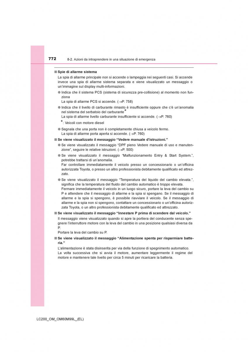 Toyota Land Cruiser J200 manuale del proprietario / page 772