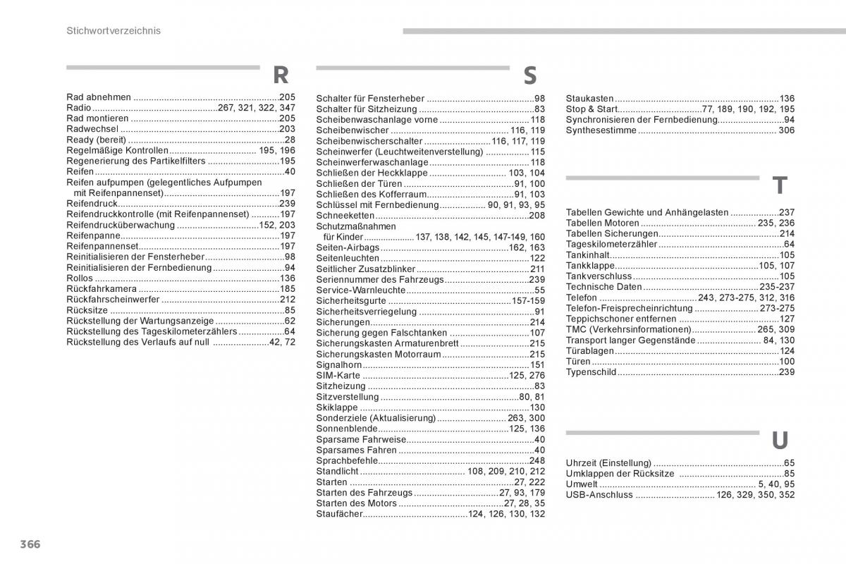 Peugeot 3008 Hybrid Handbuch / page 368