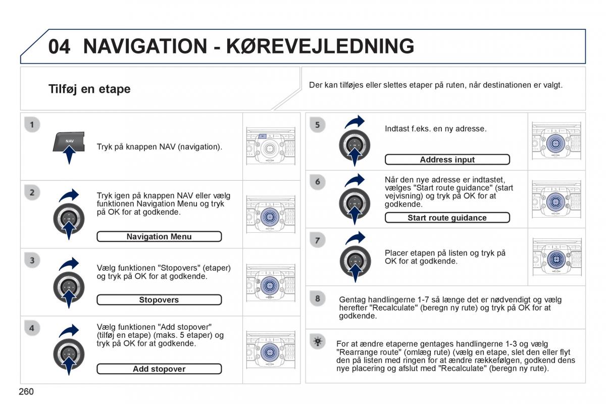 Peugeot 3008 Hybrid Bilens instruktionsbog / page 262
