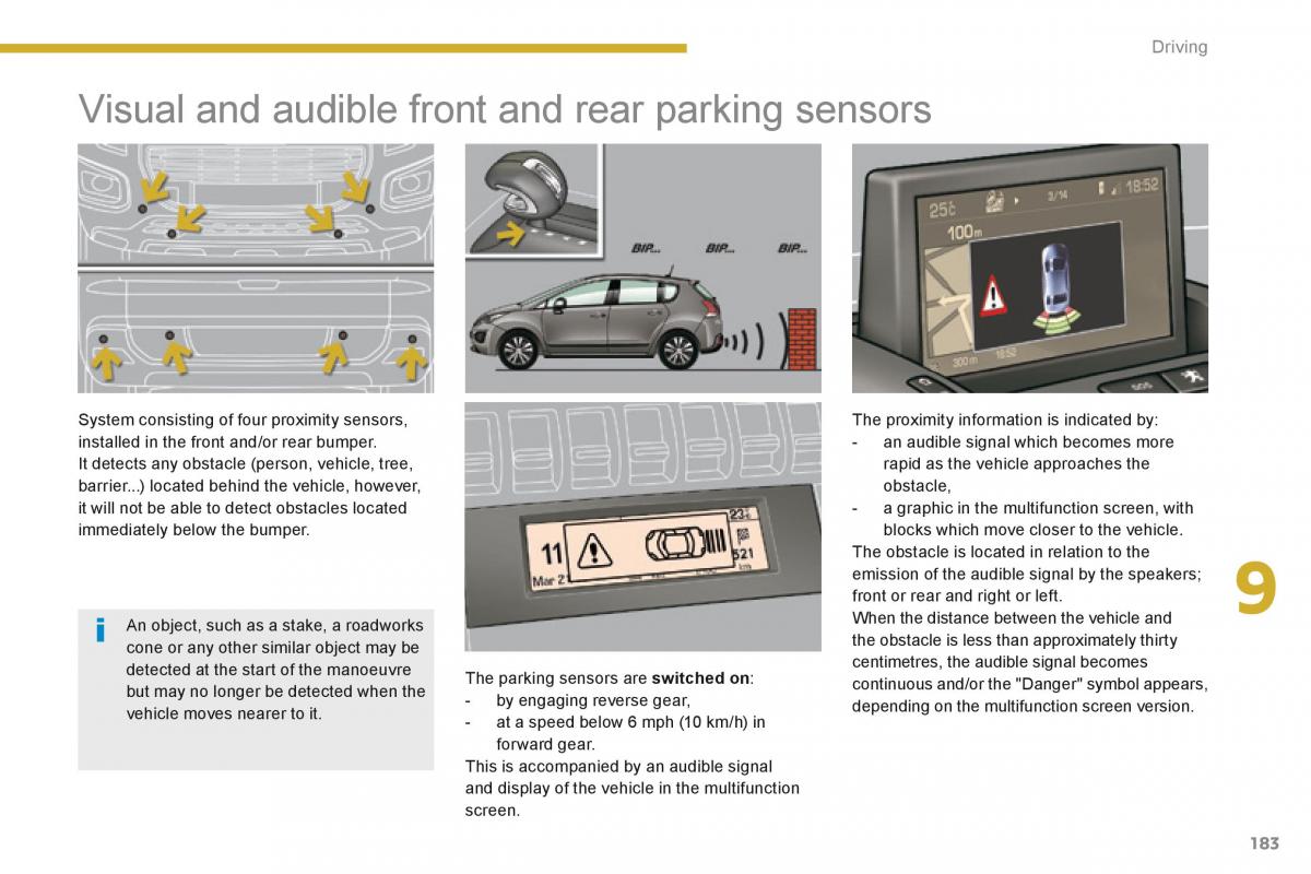 manual  Peugeot 3008 Hybrid owners manual / page 185