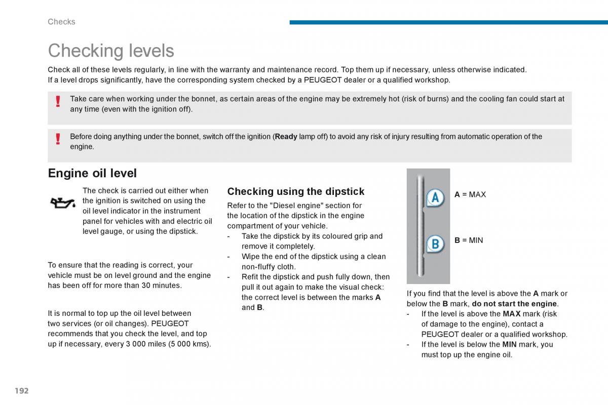 manual  Peugeot 3008 Hybrid owners manual / page 194