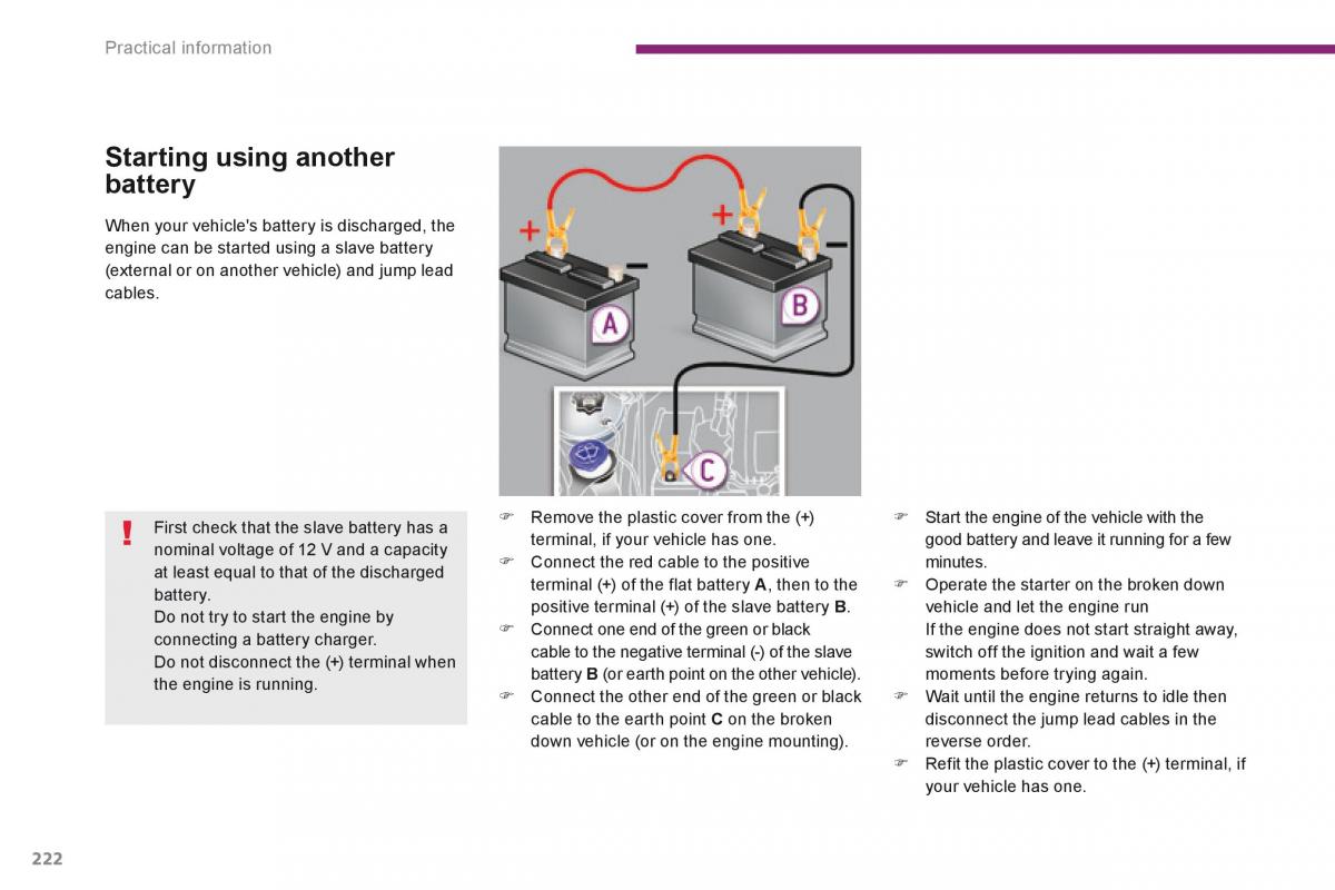 manual  Peugeot 3008 Hybrid owners manual / page 224