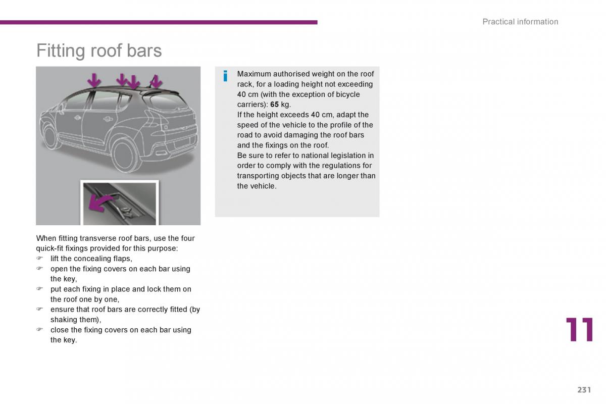 manual  Peugeot 3008 Hybrid owners manual / page 233