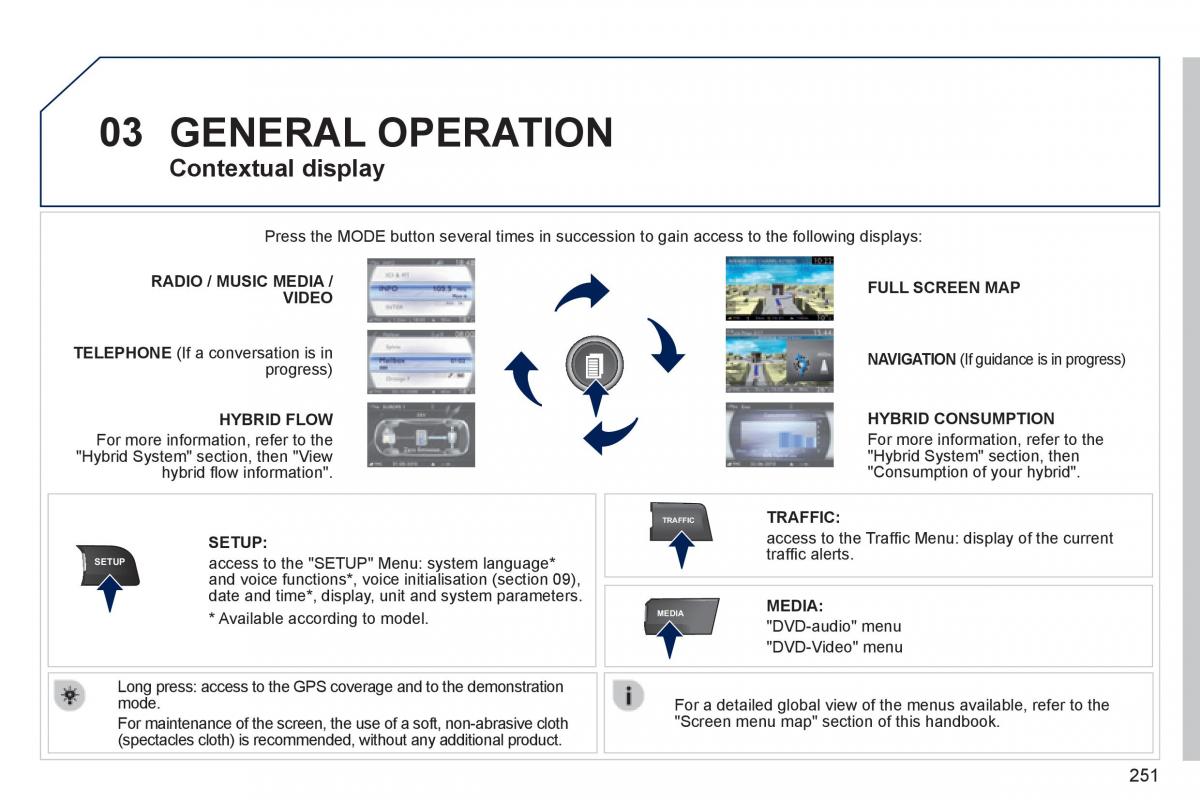 manual  Peugeot 3008 Hybrid owners manual / page 253