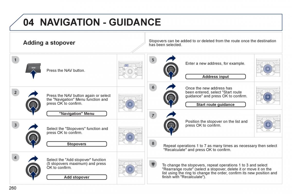 manual  Peugeot 3008 Hybrid owners manual / page 262