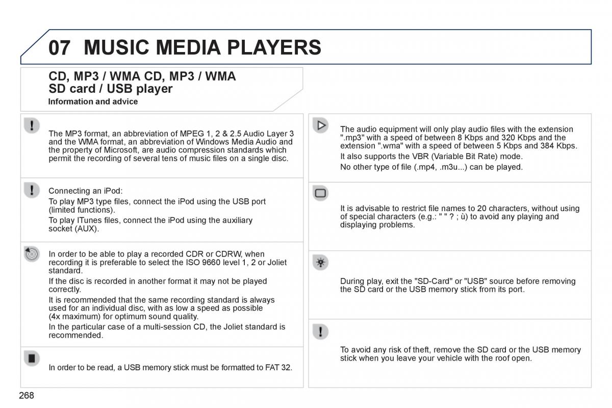 manual  Peugeot 3008 Hybrid owners manual / page 270