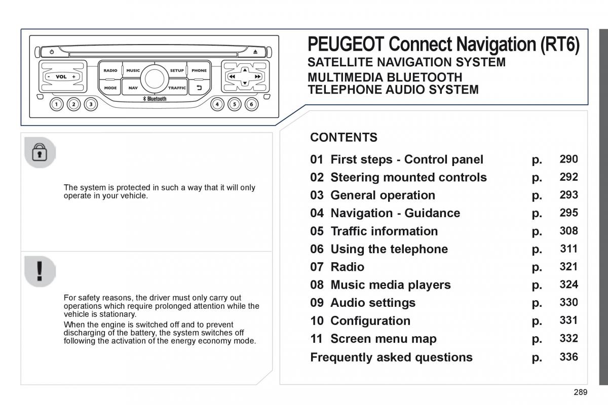 manual  Peugeot 3008 Hybrid owners manual / page 291