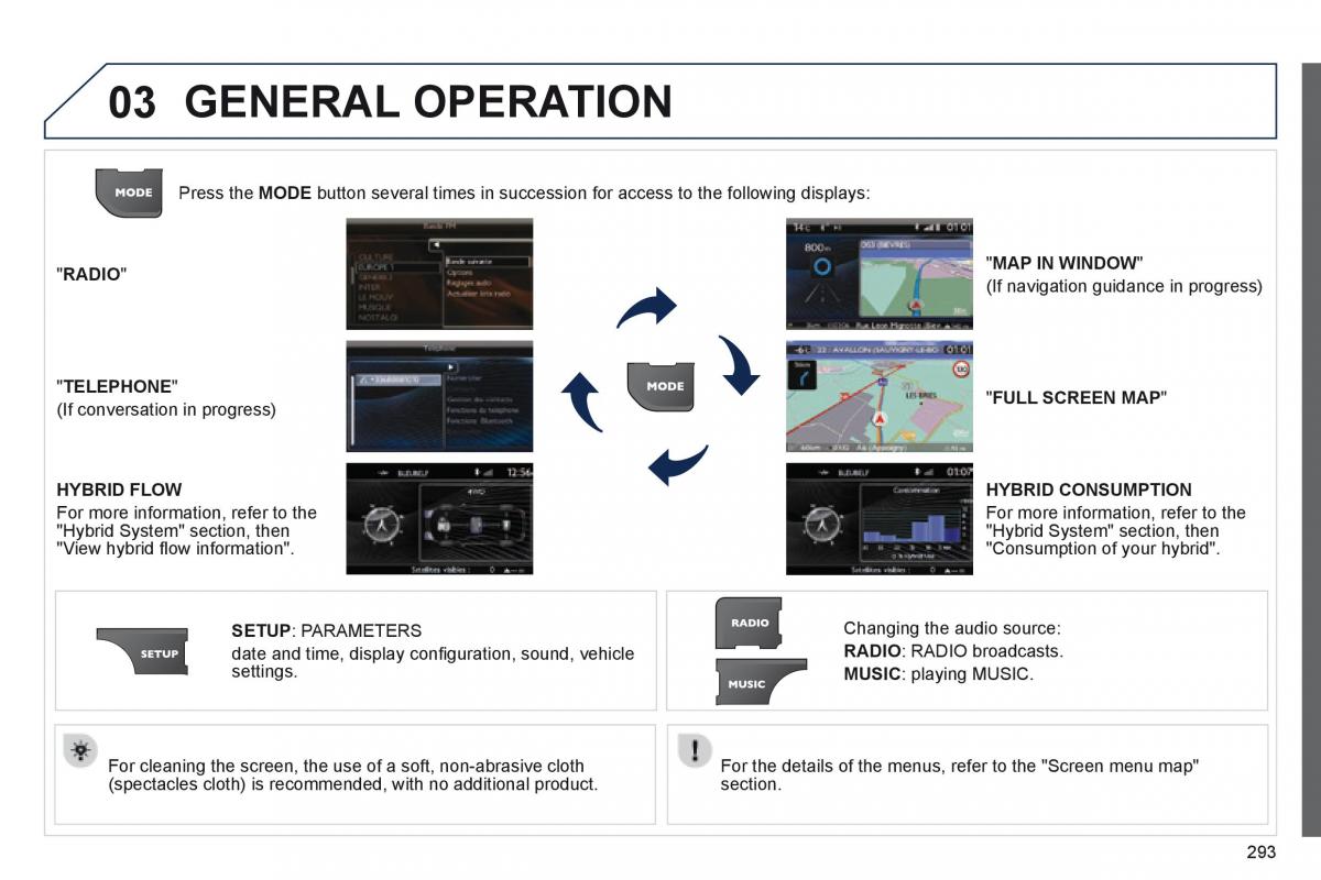 manual  Peugeot 3008 Hybrid owners manual / page 295