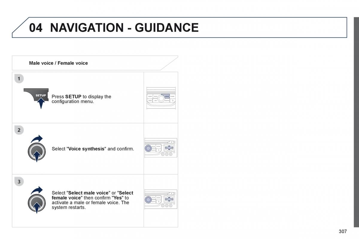 manual  Peugeot 3008 Hybrid owners manual / page 309