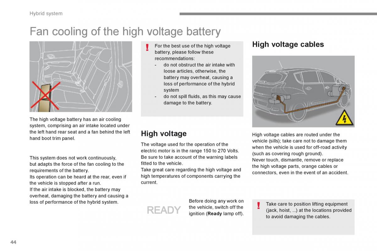 Peugeot 3008 Hybrid owners manual / page 46