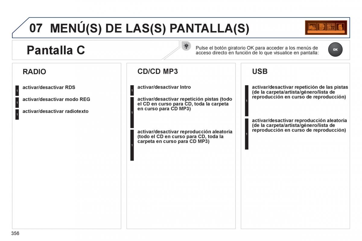 Peugeot 3008 Hybrid manual del propietario / page 358