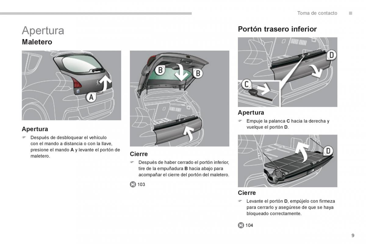 Peugeot 3008 Hybrid manual del propietario / page 11