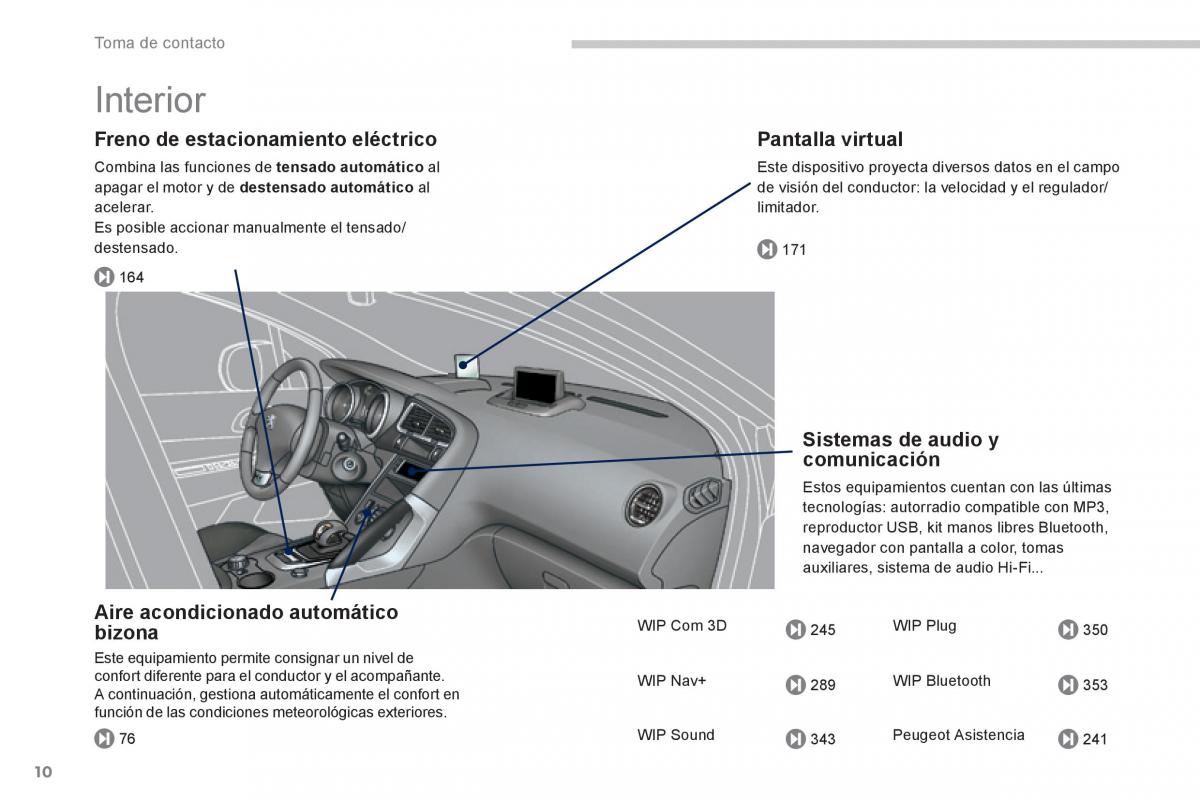 Peugeot 3008 Hybrid manual del propietario / page 12
