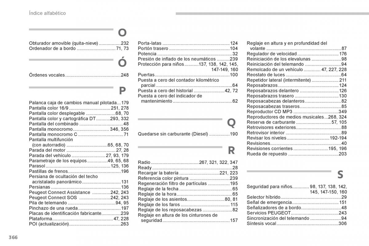Peugeot 3008 Hybrid manual del propietario / page 368