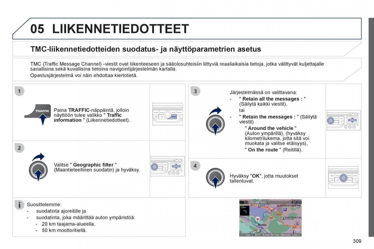 Peugeot 3008 Hybrid omistajan kasikirja / page 311