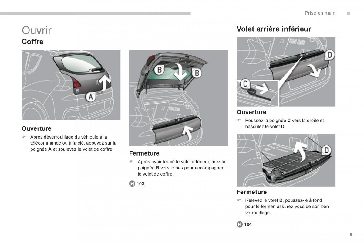 Peugeot 3008 Hybrid manuel du proprietaire / page 11