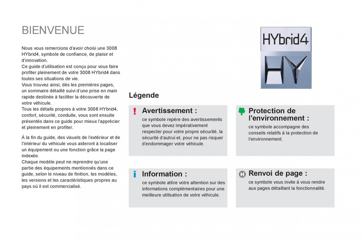 Peugeot 3008 Hybrid manuel du proprietaire / page 3