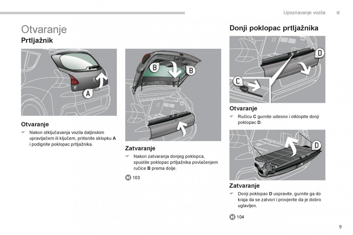 Peugeot 3008 Hybrid vlasnicko uputstvo / page 11