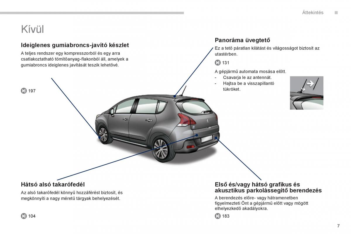 Peugeot 3008 Hybrid Kezelesi utmutato / page 9