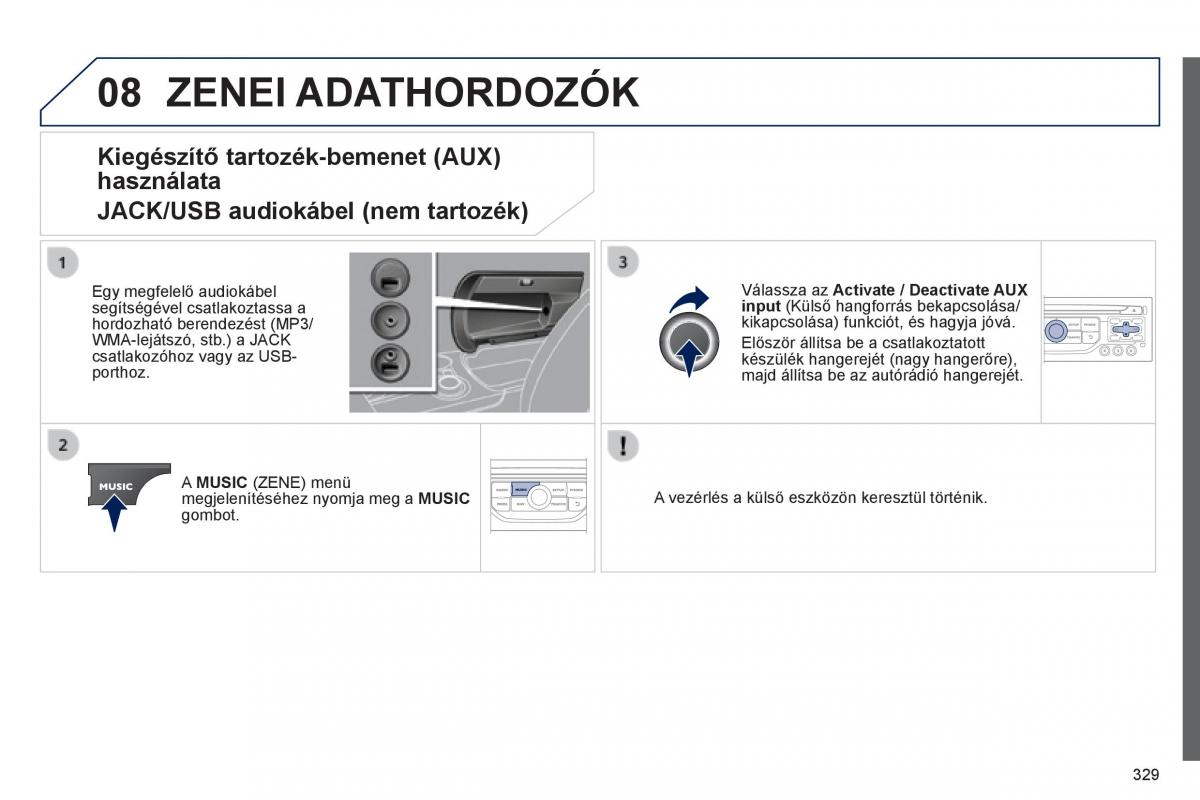 Peugeot 3008 Hybrid Kezelesi utmutato / page 331