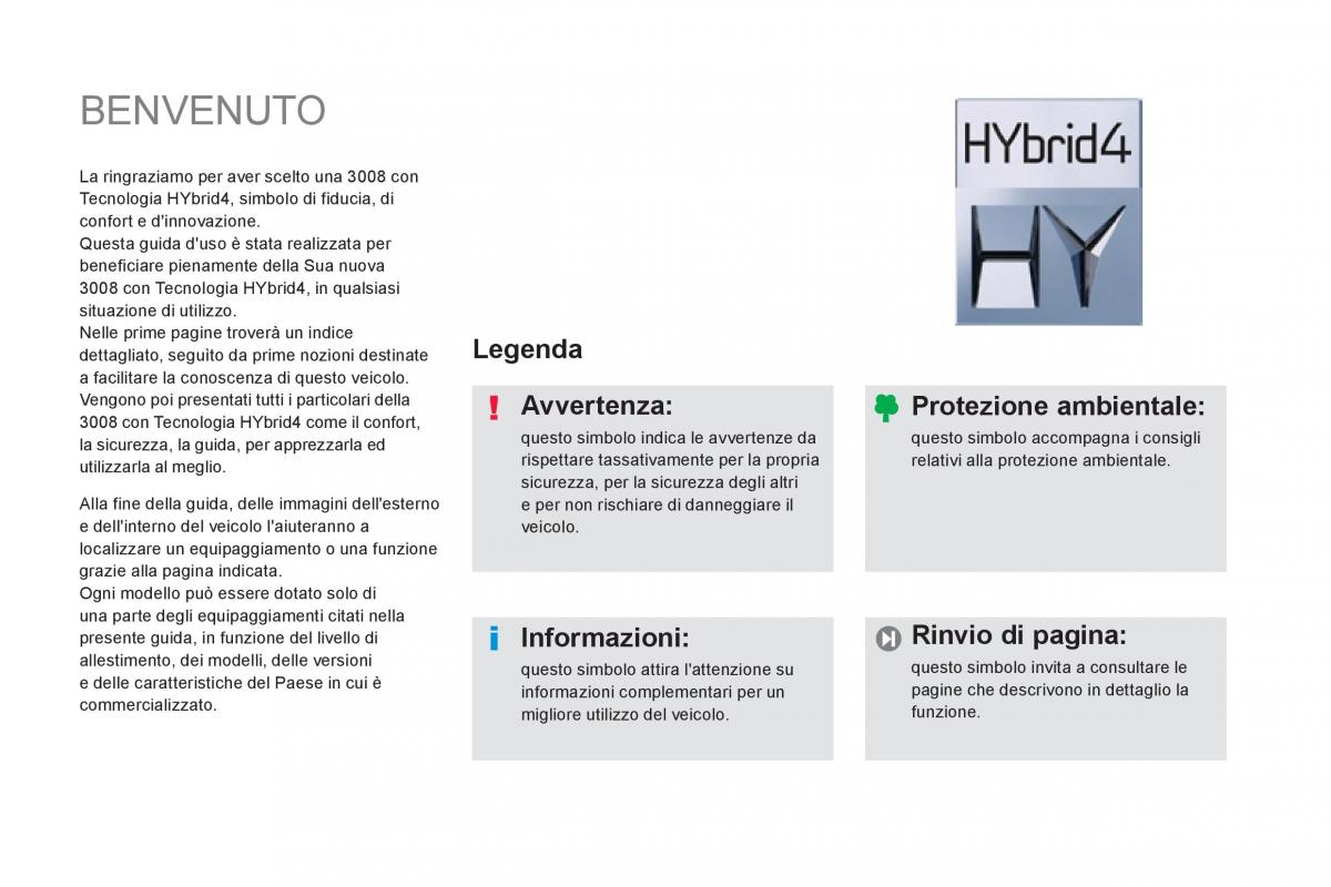 Peugeot 3008 Hybrid manuale del proprietario / page 3