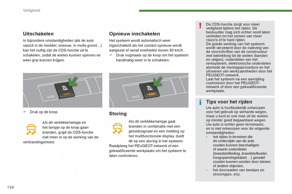 Peugeot 3008 Hybrid handleiding / page 158