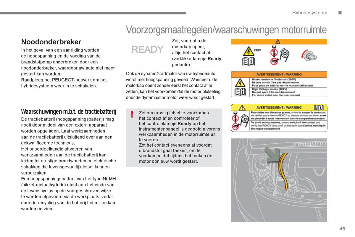 Peugeot 3008 Hybrid handleiding / page 47