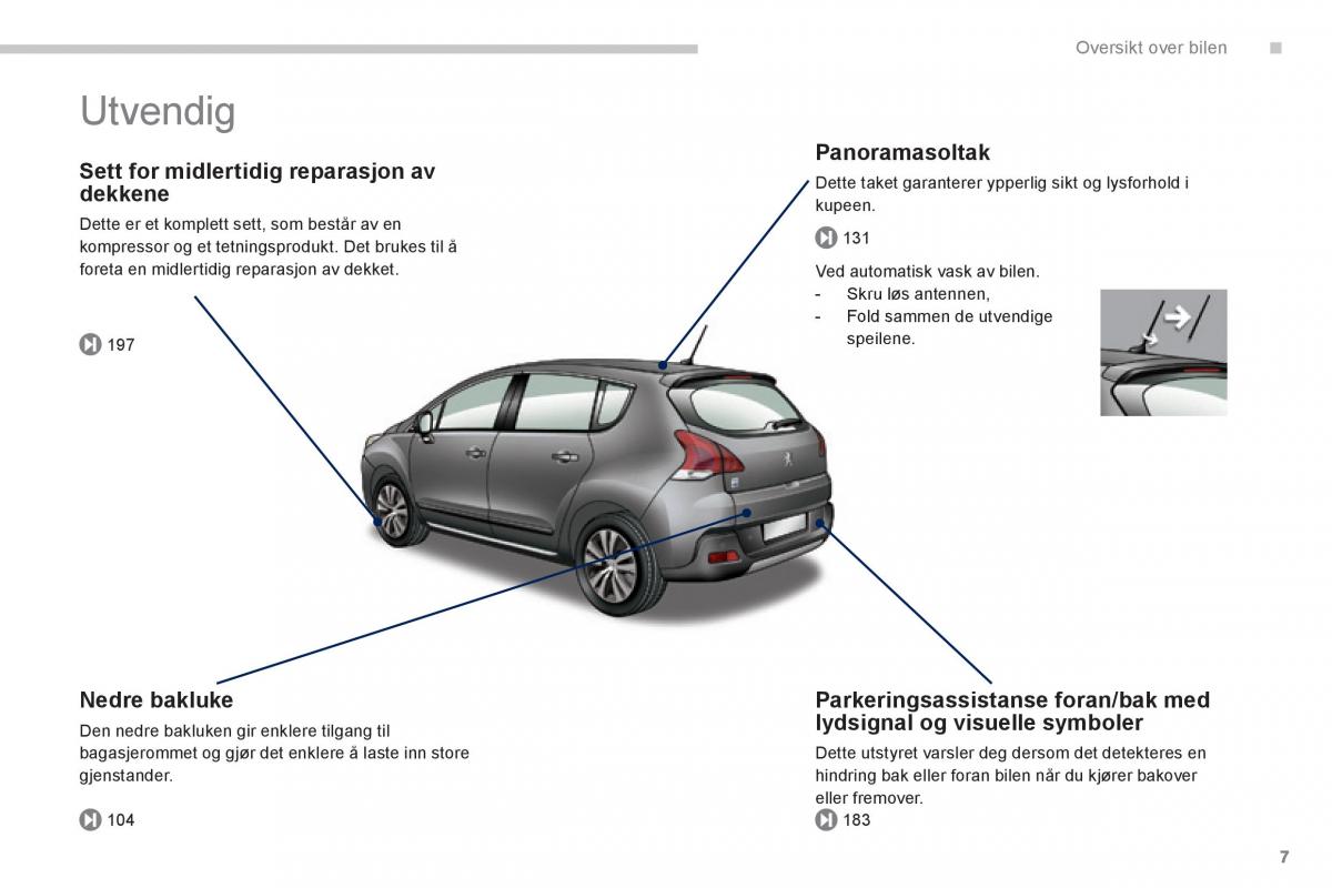 Peugeot 3008 Hybrid bruksanvisningen / page 9