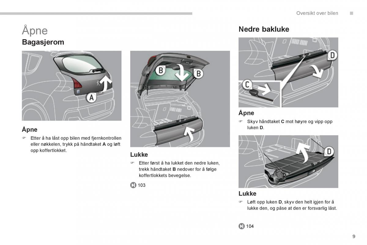 Peugeot 3008 Hybrid bruksanvisningen / page 11