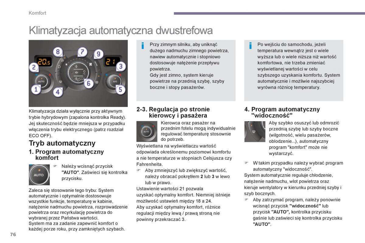 Peugeot 3008 Hybrid instrukcja obslugi / page 78