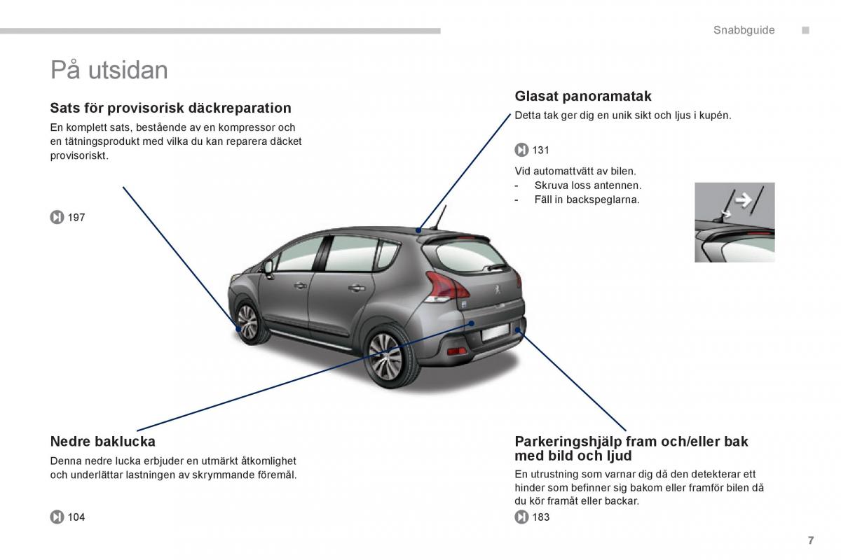 Peugeot 3008 Hybrid instruktionsbok / page 9