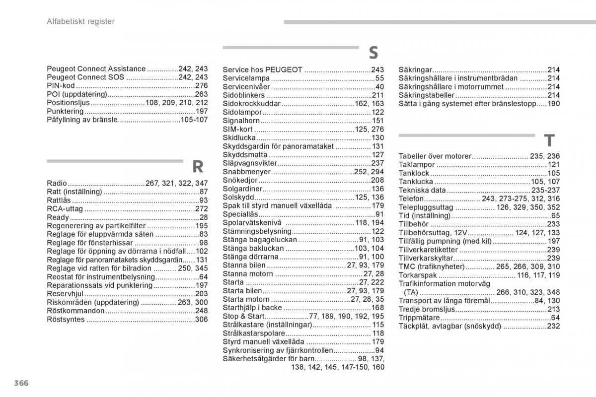 Peugeot 3008 Hybrid instruktionsbok / page 368