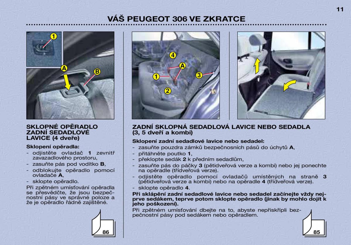 Peugeot 306 Break PH3 navod k obsludze / page 8