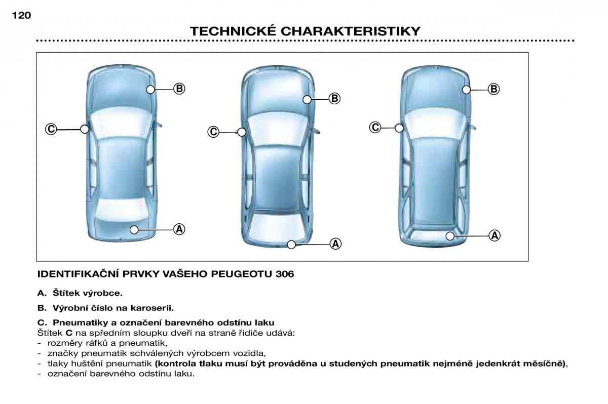 Peugeot 306 Break PH3 navod k obsludze / page 127