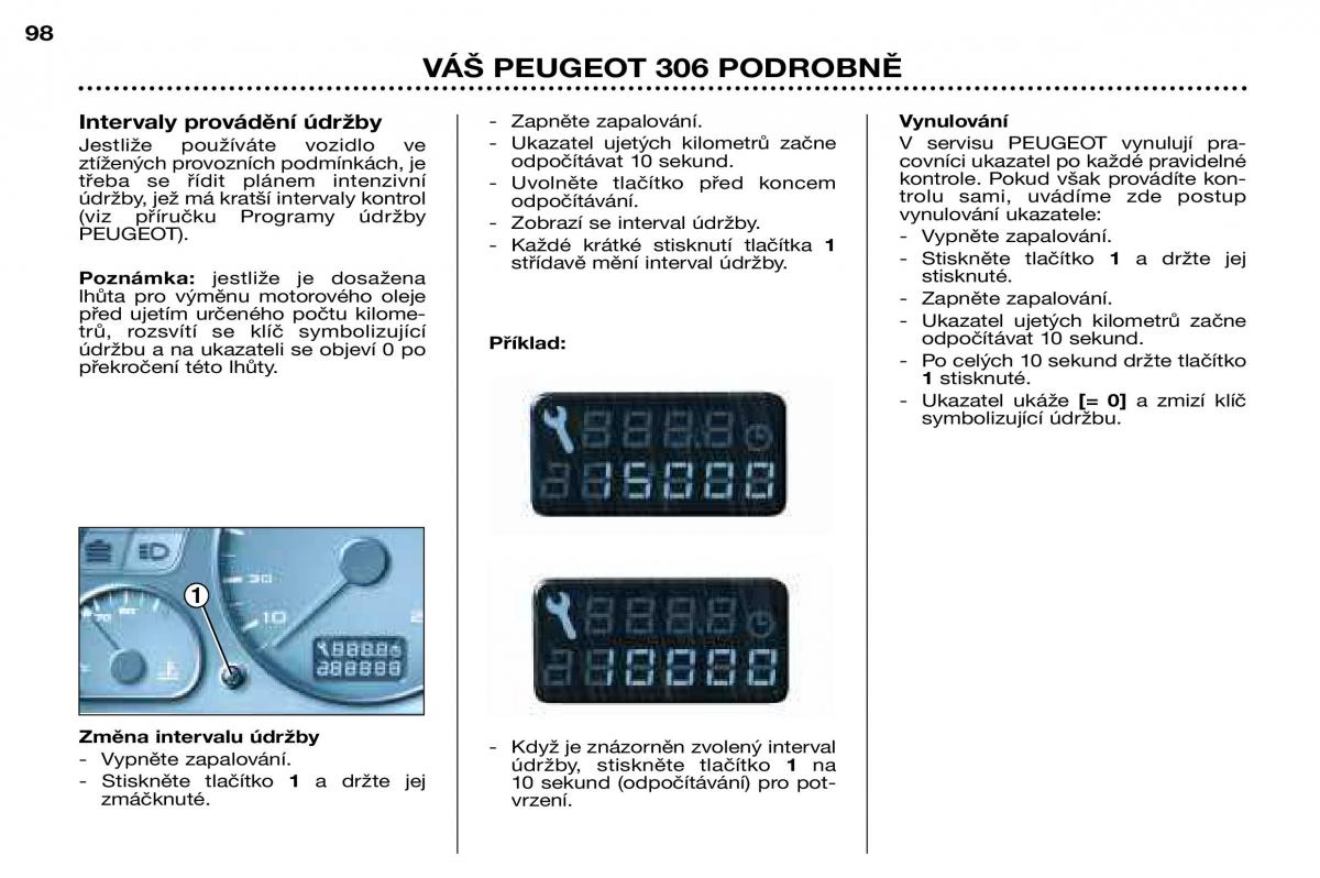 Peugeot 306 Break PH3 navod k obsludze / page 17