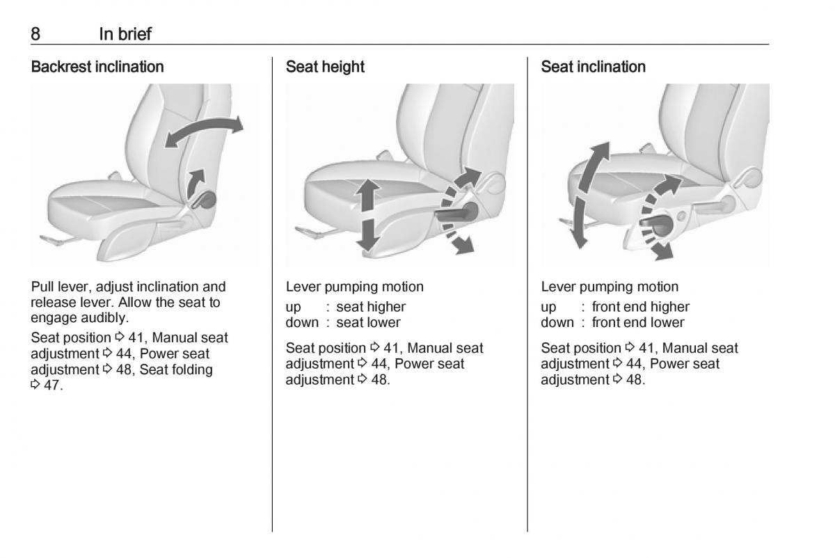 Opel Astra K V 5 owners manual / page 10