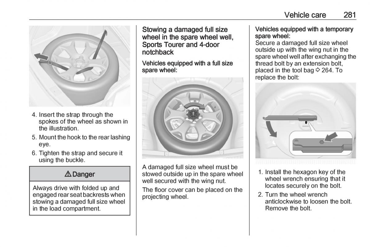 Opel Astra K V 5 owners manual / page 283